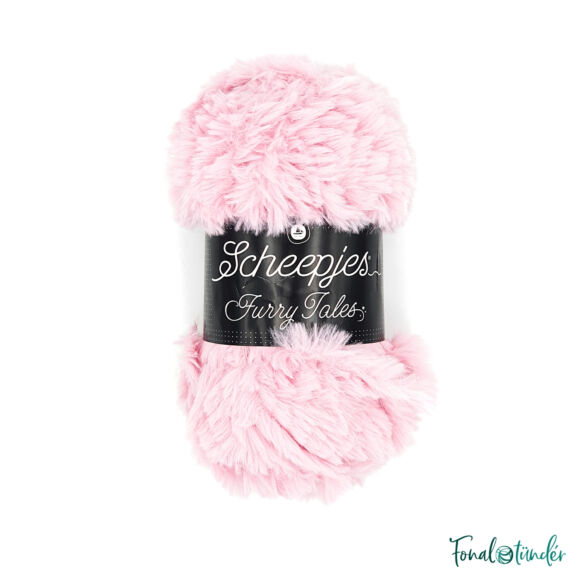 Scheepjes Furry Tales 985 Little Pig - rózsaszín bundás fonal - pink fluffy yarn