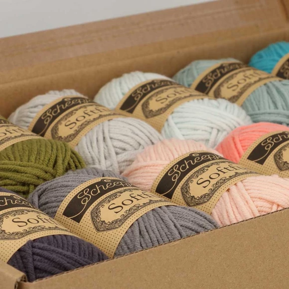 Scheepjes Softfun Color Pack - Tropical Paradise - 12 gombolyag fonal  - 12 balls of yarn