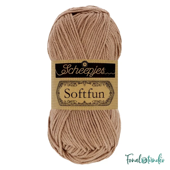 Scheepjes Softfun 2470 Soft Mauve - beige - bézs - pamut-akril fonal - yarn blend