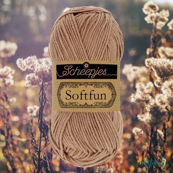 Scheepjes Softfun 2470 Soft Mauve - beige - bézs - pamut-akril fonal - yarn blend