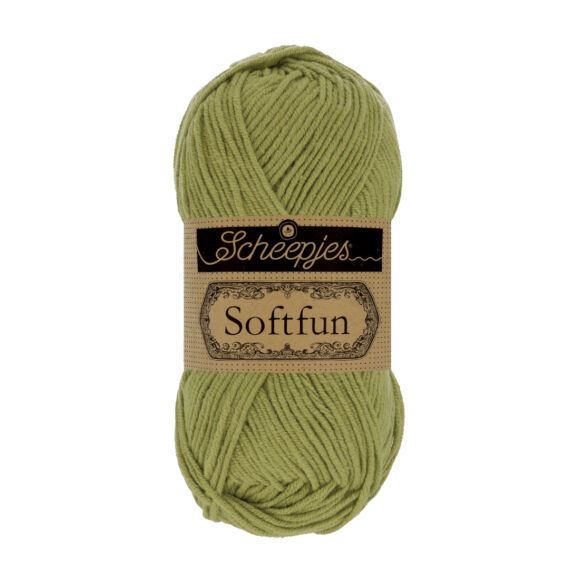 Scheepjes Softfun 2531 Olive - green - olívazöld - pamut-akril fonal - yarn blend