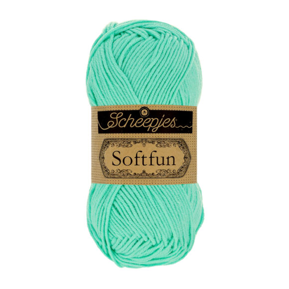 Scheepjes Softfun 2615 Botanical - light green - világos zöld - pamut-akril fonal - yarn blend