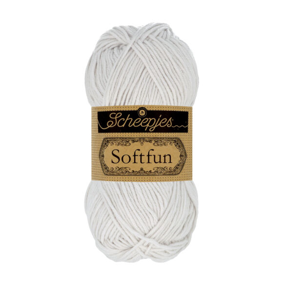 Scheepjes Softfun 2627 Mist - light-gray - halvány szürke - pamut-akril fonal - yarn blend