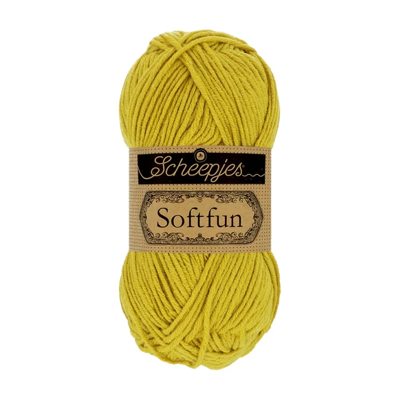 Scheepjes Softfun 2642 Lichen - green-yellow yarn blend