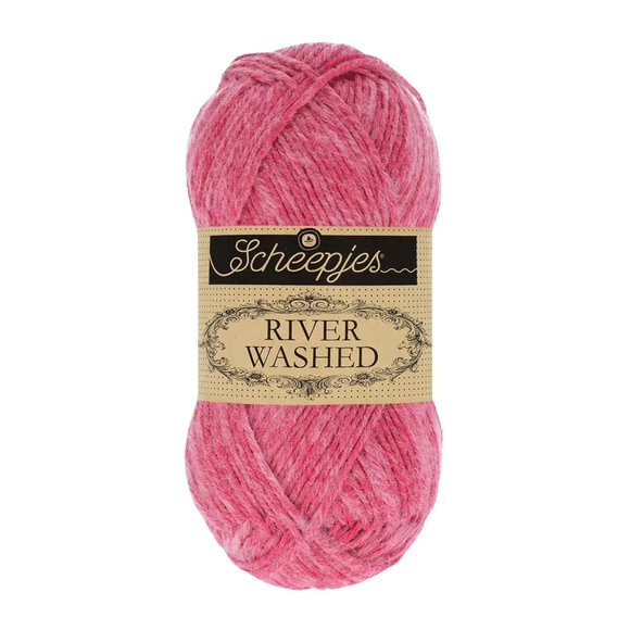 Scheepjes Stone Washed 943 Mekong - pink cotton-acrylic yarn 