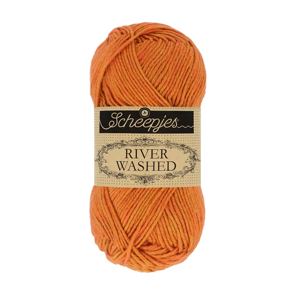 Scheepjes Stone Washed 959 Ural - beige-yellow cotton-acrylic yarn 