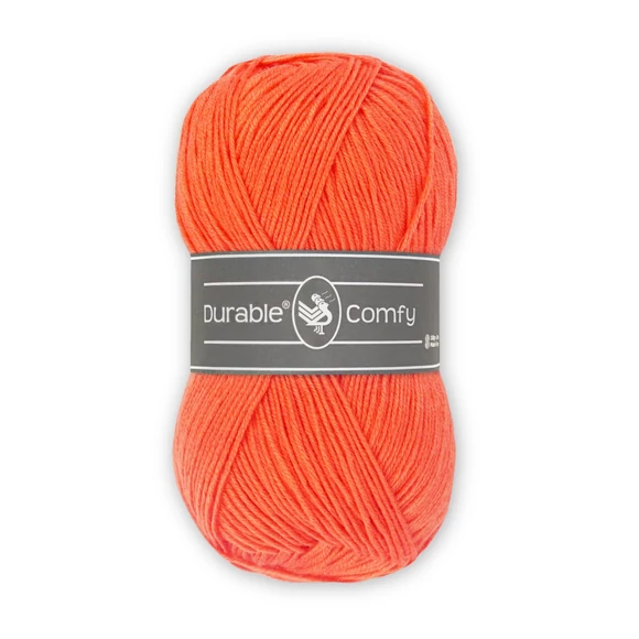 Durable Comfy 2194 Orange - élénk narancssárga mikroszálas akril fonal - acrylic yarn