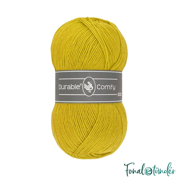 Durable Comfy 2206 Lemon Curry - élénk sárga mikroszálas akril fonal - acrylic yarn