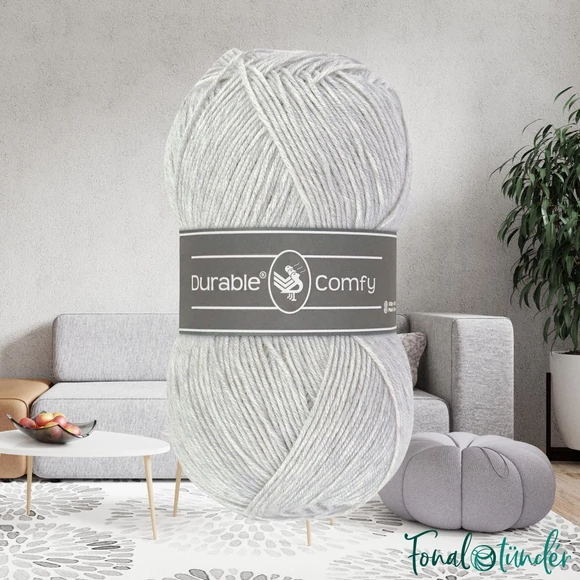 Durable Comfy 2228 Silver Gray - ezüst szürke mikroszálas akril fonal - acrylic yarn