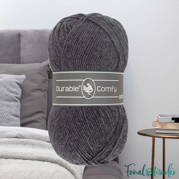 Durable Comfy 2234 Marble - sötétszürke mikroszálas akril fonal - acrylic yarn