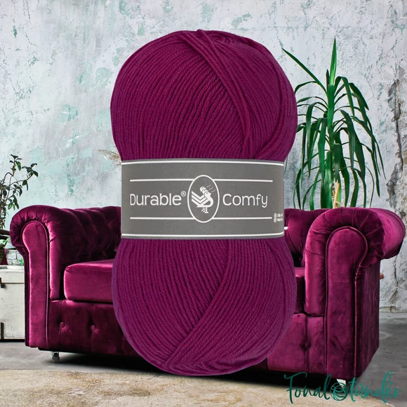 Durable Comfy 249 Plum - szilva lila mikroszálas akril fonal - acrylic yarn