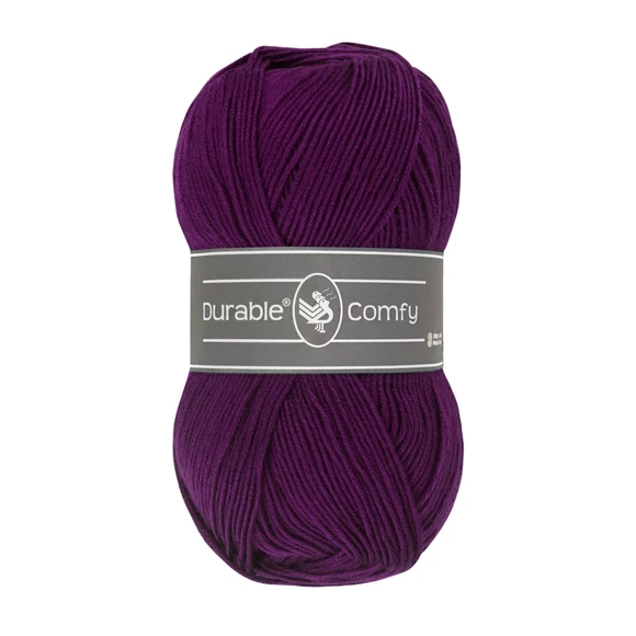 Durable Comfy 251 Aubergine - padlizsán lila mikroszálas akril fonal - acrylic yarn