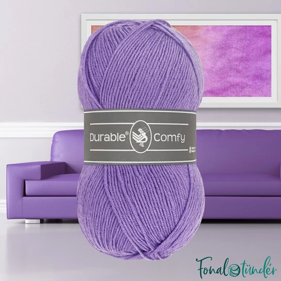 Durable Comfy 269 Light Purple - lila mikroszálas akril fonal - acrylic yarn