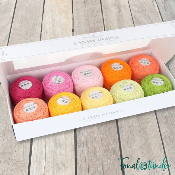 Scheepjes Candy Floss Colour Pack Passionfruit - hímzőfonal csomag - citrusok