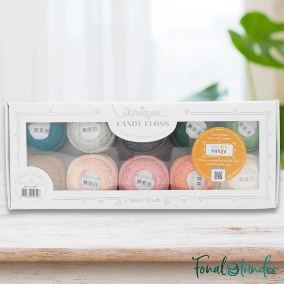 Scheepjes Candy Floss Colour Pack Studio Manya - hímzőfonal csomag - Barackok