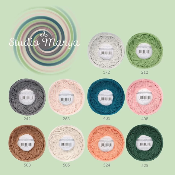 Scheepjes Candy Floss Colour Pack Studio Manya - hímzőfonal csomag - Barackok