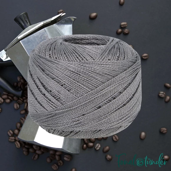 Scheepjes Candy Floss 242 - szürke pamut hímzőfonal  - cotton embroidery yarn