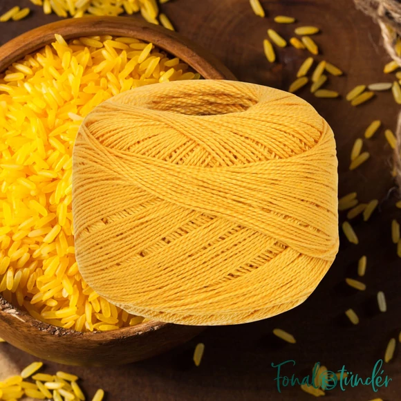 Scheepjes Candy Floss 249 - sáfránysárga pamut hímzőfonal  - cotton embroidery yarn