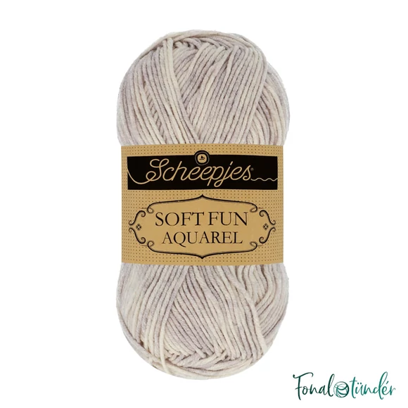 Scheepjes Softfun 804 Cloudescape - szürke-fehér - pamut-akril fonal - yarn blend