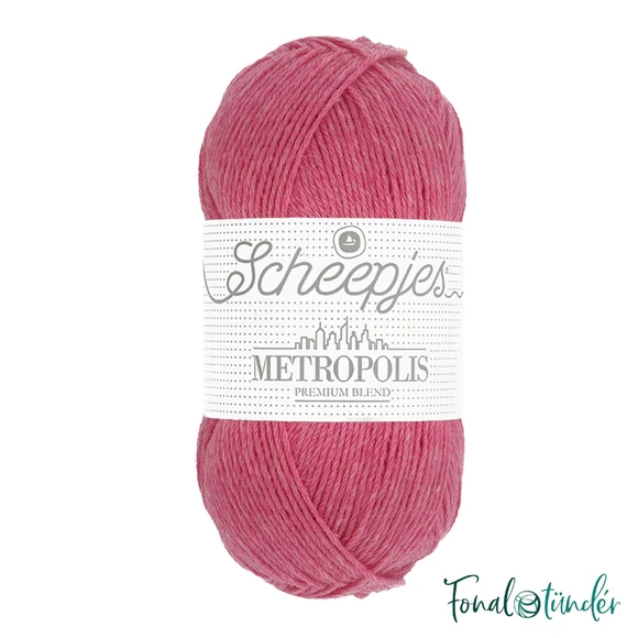 Scheepjes Metropolis 060 Jaipur - rózsaszín gyapjú fonal - pink wool yarn