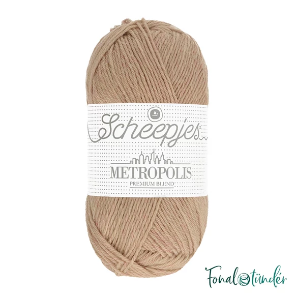 Scheepjes Metropolis 067 Buenos Aires - sárgás, drappos gyapjú fonal - ecru wool yarn