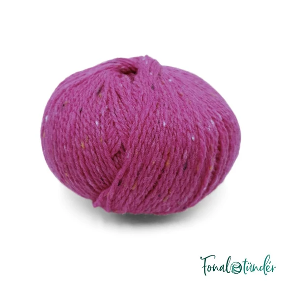 Scheepjes Terrazzo 721 Lampone - málna lila gyapjú fonal - purple tweed wool yarn