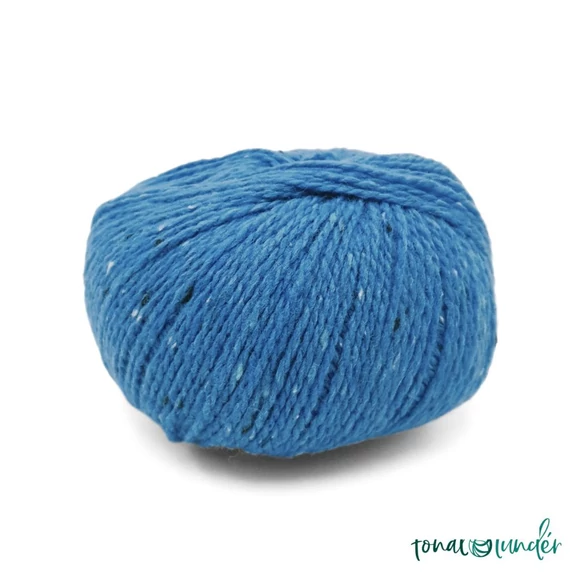 Scheepjes Terrazzo 733 Zaffiro - zafírkék gyapjú fonal - sapphire blue tweed wool yarn