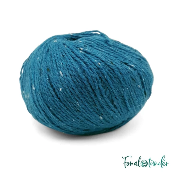 Scheepjes Terrazzo 734 Opale - opálkék gyapjú fonal - opal blue tweed wool yarn