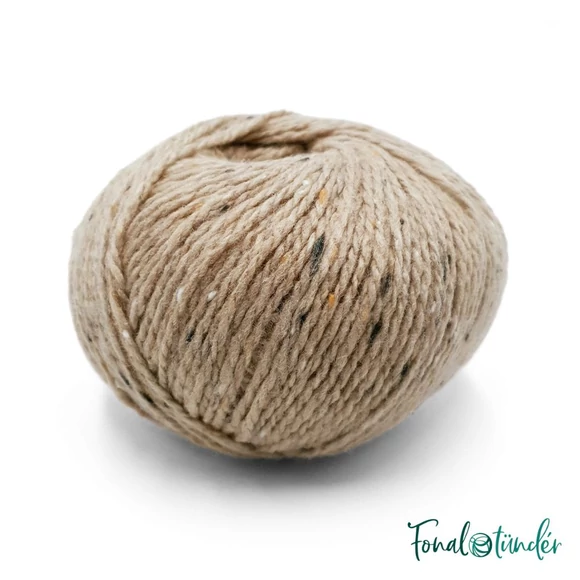 Scheepjes Terrazzo 746 Sabbia - homokszín gyapjú fonal - sand beige tweed wool yarn