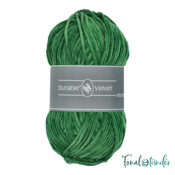 Durable Velvet 2133 Dark Mint - sötétzöld zsenília fonal - dark green chenille yarn