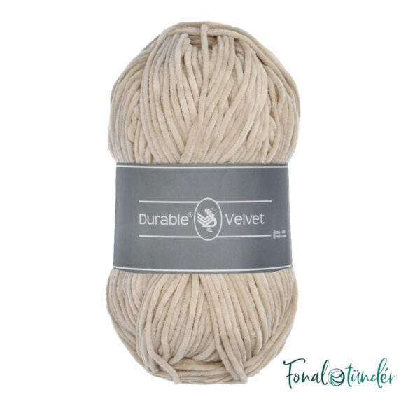 Durable Velvet 2212 Linen - világos drapp zsenília fonal - light beige chenille yarn