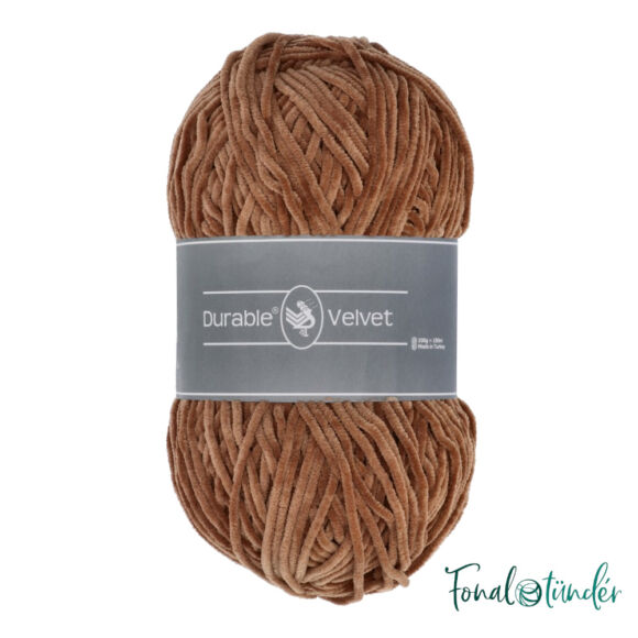 Durable Velvet 2218 Hazelnut - mogyoróbarna zsenília fonal - brown chenille yarn