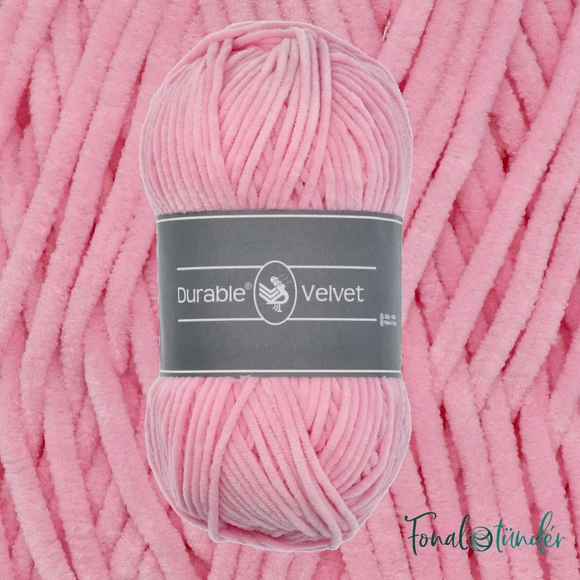 Durable Velvet 226 Rose - rózsaszín zsenília fonal - pink chenille yarn