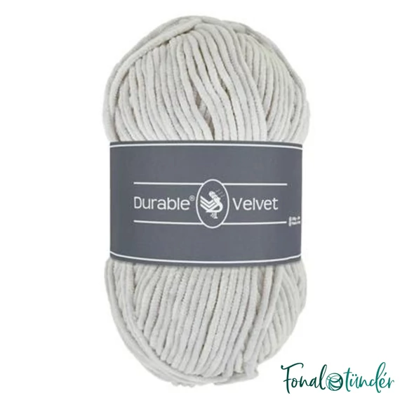 Durable Velvet 415 Chateau Gray - halványszürke zsenília fonal - chenille yarn