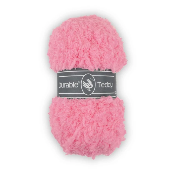 Durable Teddy 229 Flamingo Pink - rózsaszín buklé fonal - hairy fluffy yarn