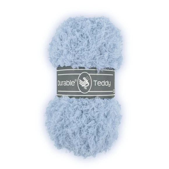 Durable Teddy 289 Blue Gray - szürkés kék buklé fonal - hairy fluffy yarn