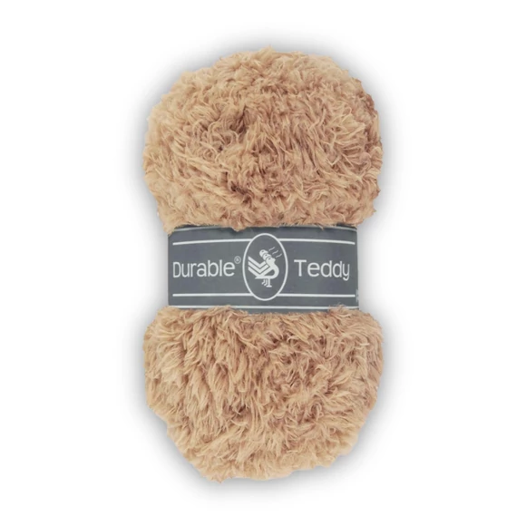 Durable Teddy 422 Sesame - drapp buklé fonal - brown hairy fluffy yarn