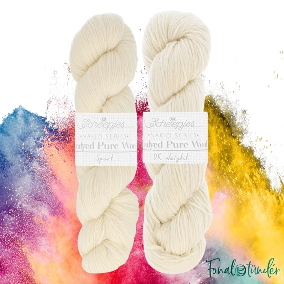 SCHEEPJES NAKID - undyed wool