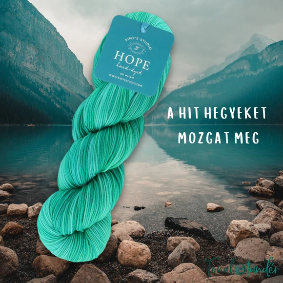 Simy's Hope DK - green hand-dyed merino wool yarn - kézzel festett zöld gyapjú fonal