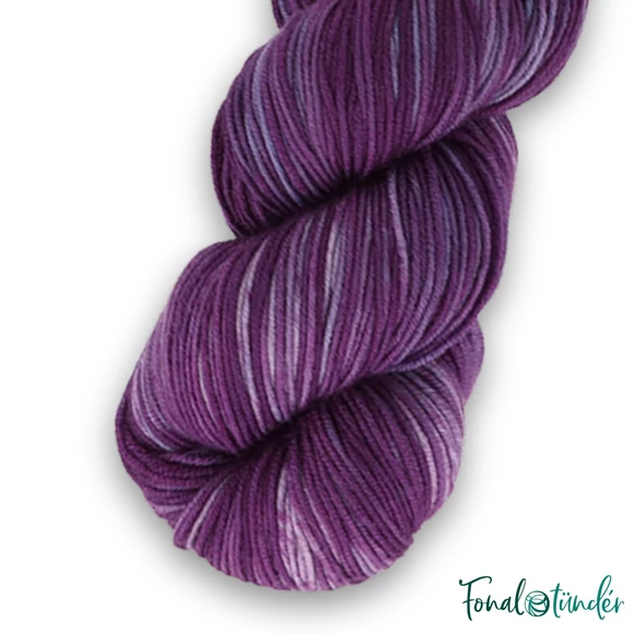 Simy&#039;s Hope DK 11 - purple hand-dyed merino wool yarn - kézzel festett lila gyapjú fonal