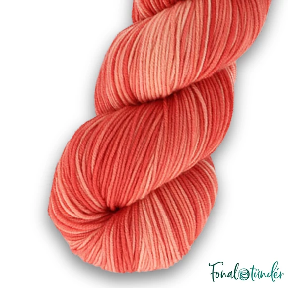 Simy's Hope DK 12 - orange hand-dyed merino wool yarn - kézzel festett narancssárga gyapjú fonal