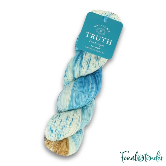 Simy&#039;s Truth Sock 55 - hand-dyed merino wool yarn - kézzel festett gyapjú fonal