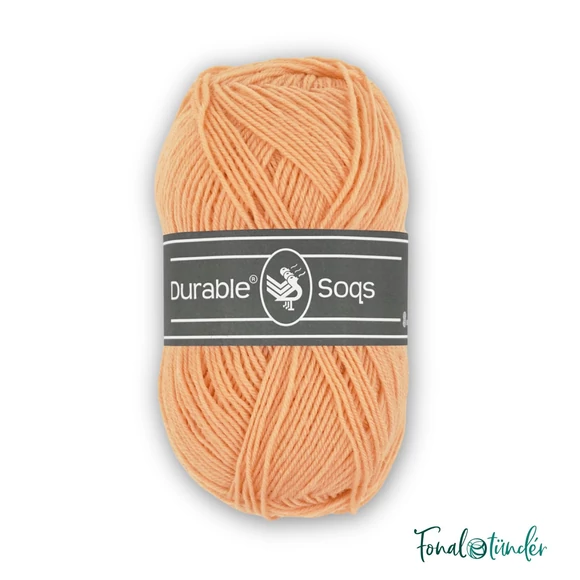 Durable Soqs 2133 Peach gyapjú zoknifonal - peach wool socks yarn