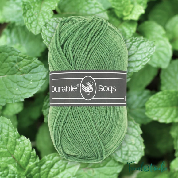 Durable Soqs 2133 Dark Mint - mentazöld gyapjú zoknifonal -  green  wool socks yarn