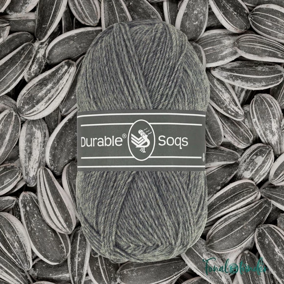 Durable Soqs 2235 Ash - szürke gyapjú zoknifonal - wool socks yarn