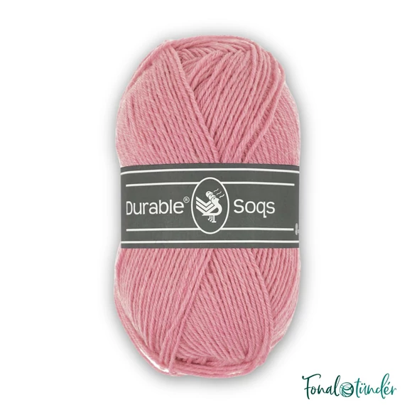Durable Soqs 225 Vintage Pink - rózsaszín gyapjú zoknifonal - wool socks yarn