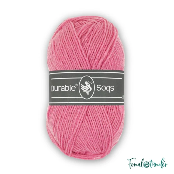 Durable Soqs 239 Fresia Pink - rózsaszín gyapjú zoknifonal - wool socks yarn