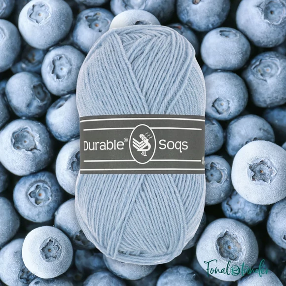 Durable Soqs 289 Blue Gray - szürkéskék gyapjú zoknifonal - wool socks yarn