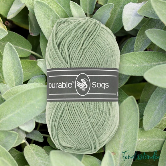 Durable Soqs 402 Seagrass halványzöld gyapjú zoknifonal - wool socks yarn
