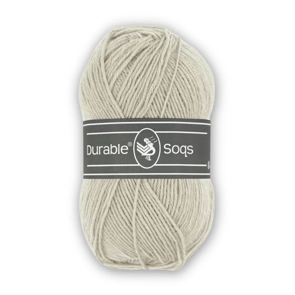 Durable Soqs 415 Chateau Gray - drappos szürke gyapjú zoknifonal - wool socks yarn